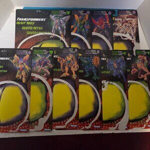 Transformers Beast Wars Vintage Card Back Kenner 1998 Lot of 10 Different